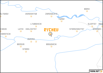 map of Rychev