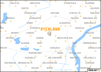 map of Rychława