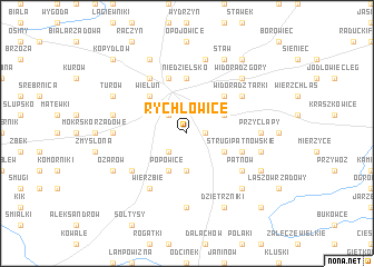 map of Rychłowice