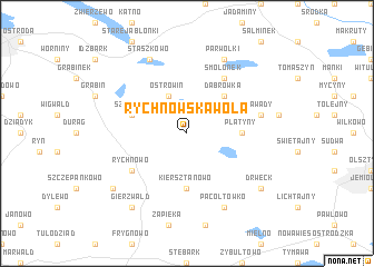 map of Rychnowska Wola