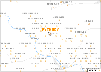 map of Rýchory