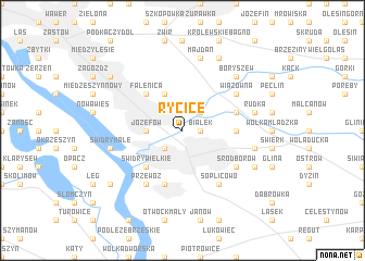 map of Rycice
