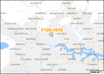 map of Rydalmere