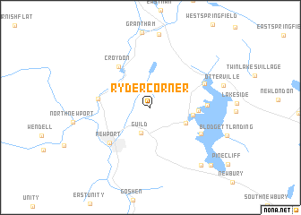 map of Ryder Corner