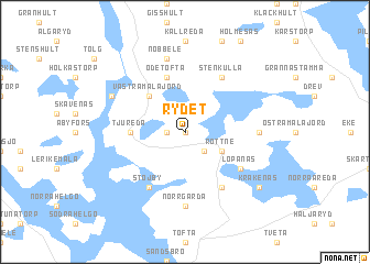 map of Rydet