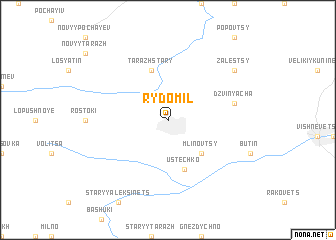 map of Rydomilʼ