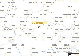 map of Rýdrovice