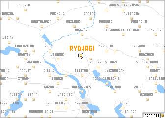 map of Rydwągi