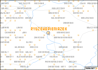 map of Rydzewo Pieniążek