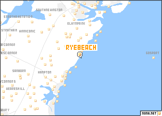 map of Rye Beach