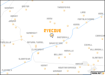 map of Rye Cove