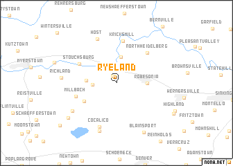 map of Ryeland