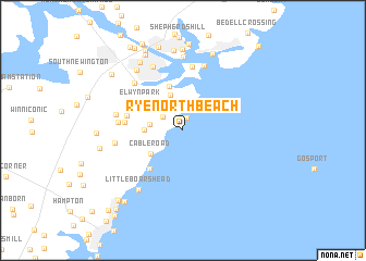 map of Rye North Beach