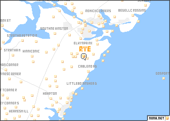 map of Rye