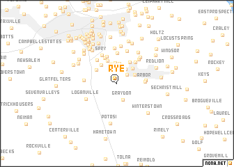 map of Rye