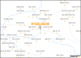 map of Rygałówka