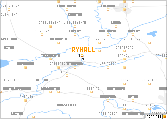 map of Ryhall