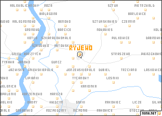 map of Ryjewo