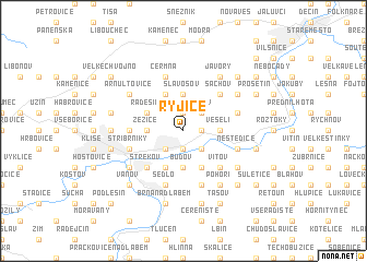 map of Ryjice