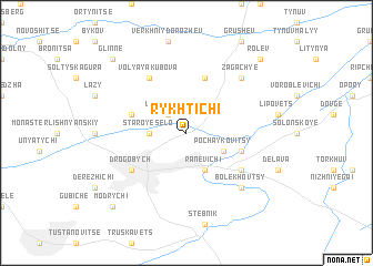 map of Rykhtichi