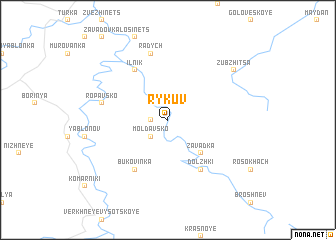 map of Rykuv