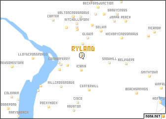 map of Ryland
