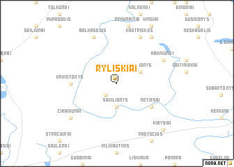 map of Ryliškiai