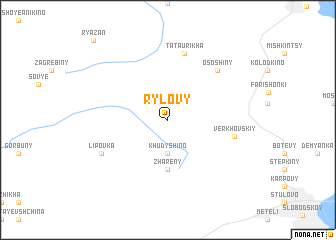 map of Rylovy