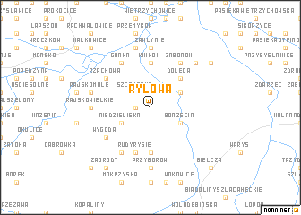 map of Rylowa