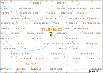 map of Rylsk Duży