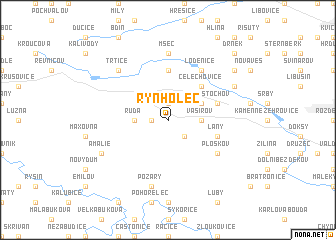 map of Rynholec