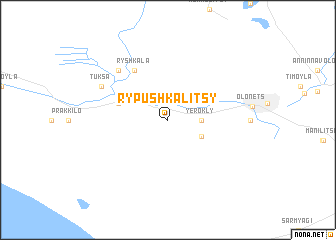 map of Rypushkalitsy