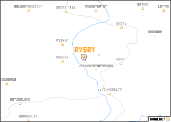 map of Rysay