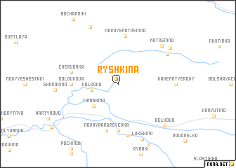 map of Ryshkina