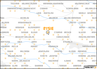 map of Rysie