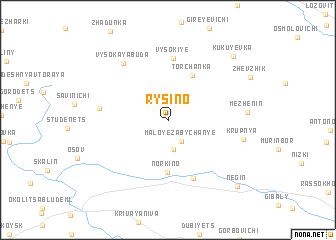 map of Rysino