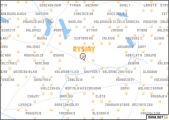 map of Rysiny