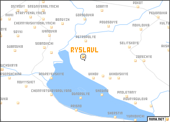 map of Ryslavlʼ