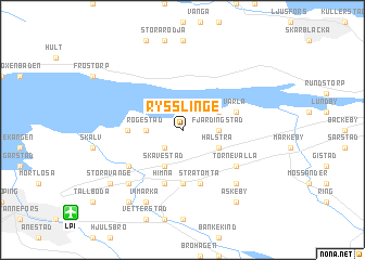map of Rysslinge