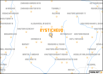 map of Rystichevo