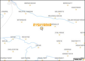 map of Rysvyanka