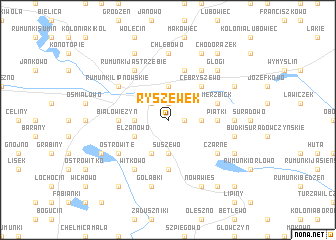 map of Ryszewek