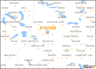 map of Ryszewo