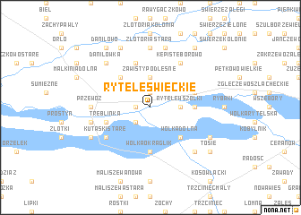 map of Rytele Święckie