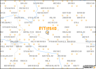 map of Rytířsko