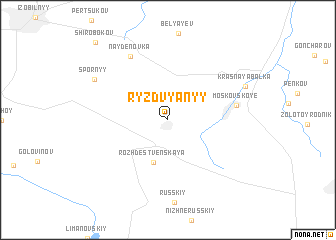 map of Ryzdvyanyy