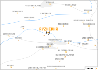 map of Ryzhevka