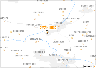 map of Ryzhivka