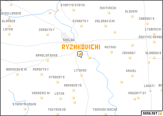 map of Ryzhkovichi