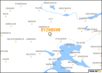 map of Ryzhokha